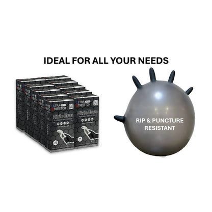 Ultra Stretch Professional 6Mil Nitrile Gloves, HEAVY DUTY, Disposable Gloves, THE ORIGINAL Nitrile, Medical, Food Service, Cleaning, Black, Case of 1000 Count