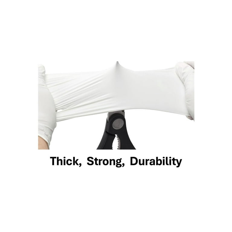Ultra Stretch Professional 12 inch White Nitrile Exam Gloves, 7 Mil, Disposable Gloves, THE ORIGINAL Nitrile, Medical, Food Service, Cleaning, 1,000 Pieces/Case