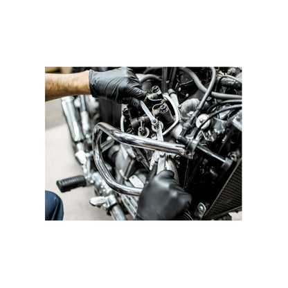 100 pcs Ultra Stretch Professional HEAVY DUTY 6.0 Nitrile Gloves, Disposable, Latex Free, Textured Fingertips, Cleaning, Chemical Resistance,Medical