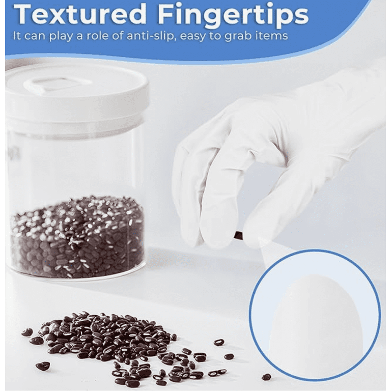 Ultra Stretch Professional 12 inch White Nitrile Exam Gloves, 7 Mil, Disposable Gloves, THE ORIGINAL Nitrile, Medical, Food Service, Cleaning, 50 Pieces/Box, X-Large